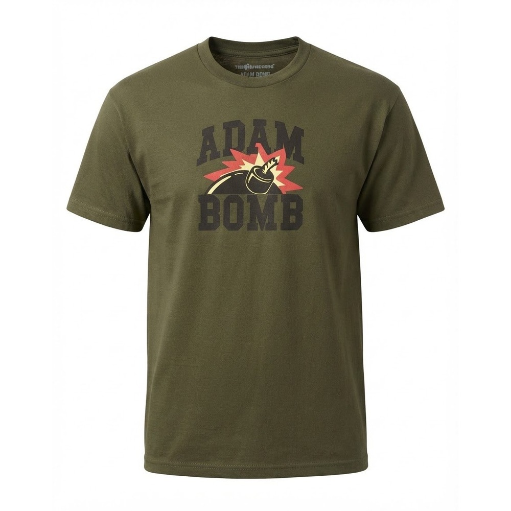 The Hundreds Adam Bomb T-Shirt Mens Large Olive Green Graphic Tee Good